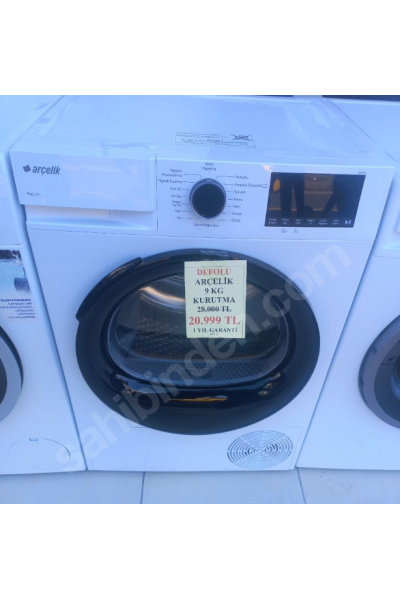 DEFOLU-ARÇELİK 9 kilo kurutma makinesi