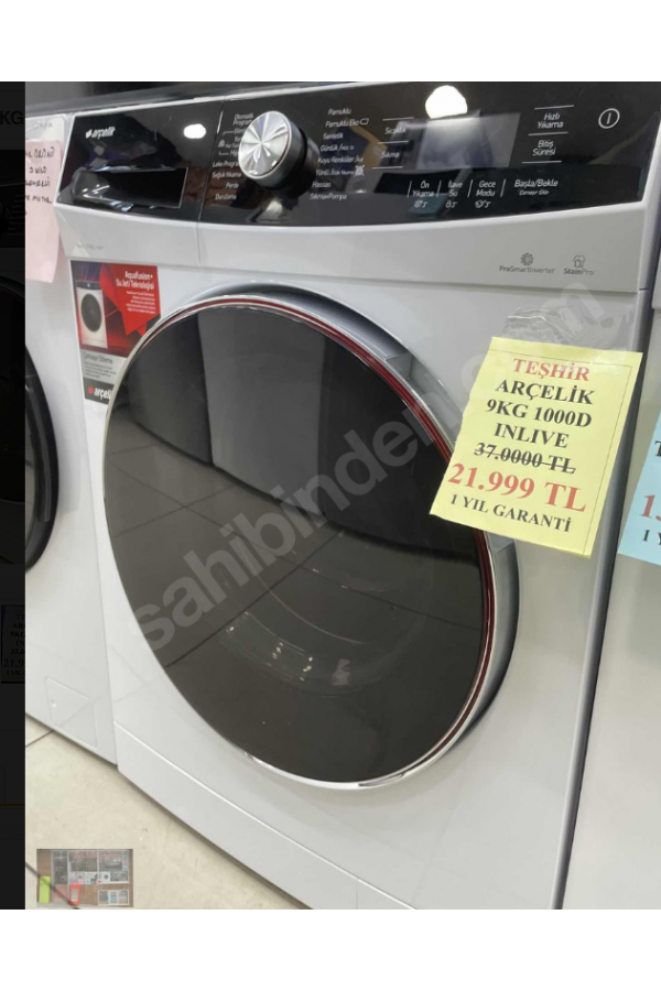 TEŞHİR ÜRÜNÜ-Arçelik 9 KG INLIVE Çamaşır Makinesi