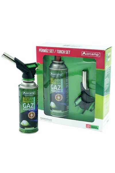 Orcamp Çakmaklı Kartuş Pürmüz Seti Yeşil Tourch