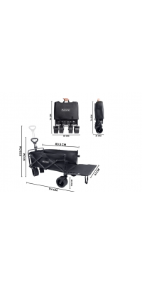 Orcamp Kamp & Plaj Arabası (FREN SİSTEMLİ RULMANLI KALIN TEKER, KATLANIR)