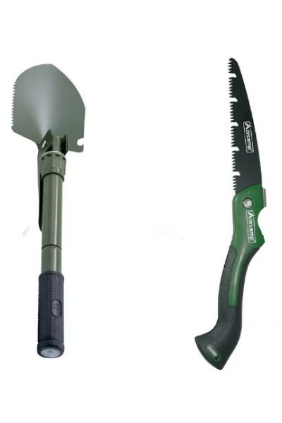 Orcamp Kamp Küreği ve Kamp Testeresi Kürek Testere ikili Set Takım Katlanabilir