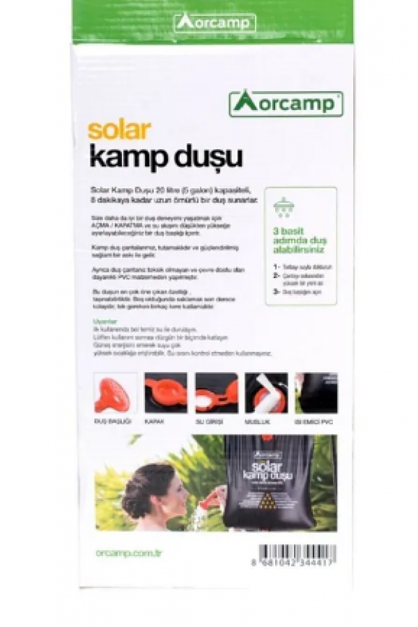 Orcamp Solar Kamp Duşu 20 Lt