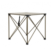 Nurgaz Paslanmaz Çelik Campout Taşınabilir Portatif Alüminyum Kamp Masası Gri