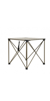 Nurgaz Paslanmaz Çelik Campout Taşınabilir Portatif Alüminyum Kamp Masası Gri