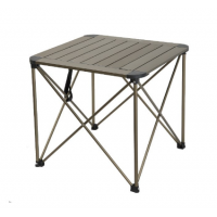 Nurgaz Paslanmaz Çelik Campout Taşınabilir Portatif Alüminyum Kamp Masası Gri