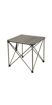 Nurgaz Paslanmaz Çelik Campout Taşınabilir Portatif Alüminyum Kamp Masası Gri