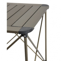 Nurgaz Paslanmaz Çelik Campout Taşınabilir Portatif Alüminyum Kamp Masası Gri