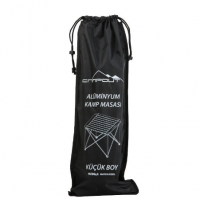 Nurgaz Paslanmaz Çelik Campout Taşınabilir Portatif Alüminyum Kamp Masası Gri