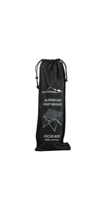 Nurgaz Paslanmaz Çelik Campout Taşınabilir Portatif Alüminyum Kamp Masası Gri