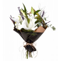 Kokulu Beyaz Lilyum Buketi