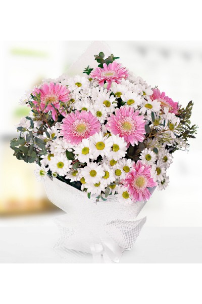 Papatya ve Gerbera Buketi Papatya ve Gerbera Buketi