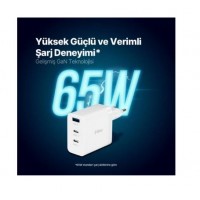 Ttec Süper Hızlı Gan 65W 2x Pd Type C ve 1x USB Girişli Şarj Fiyatı