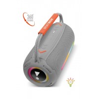 Powerway BeatBox Led Işıklı Dayanıklı Ses Bombası Usb Sd Aux FM Radyo Bluetooh Hoparlör