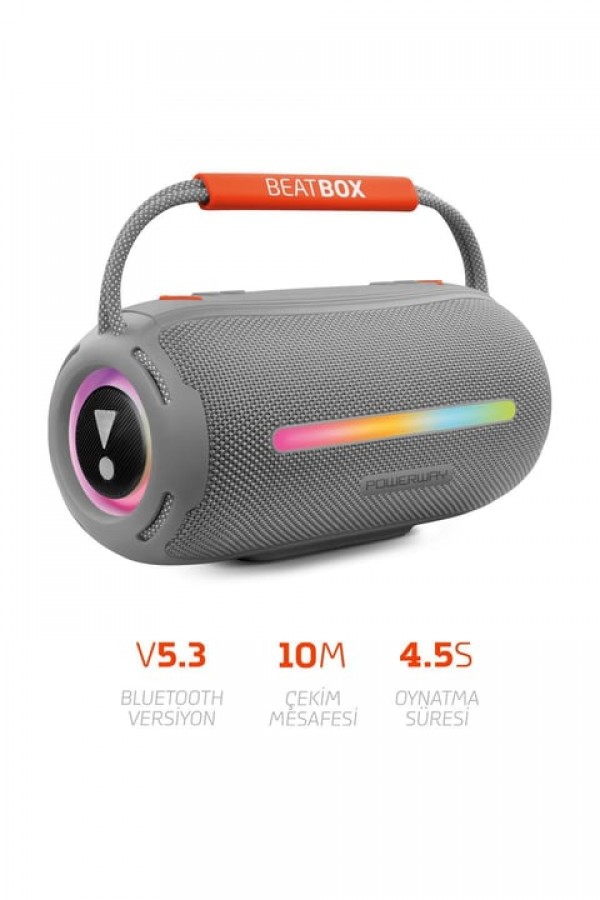 Powerway BeatBox Led Işıklı Dayanıklı Ses Bombası Usb Sd Aux FM Radyo Bluetooh Hoparlör Powerway BeatBox Led Işıklı Dayanıklı Ses Bombası Usb Sd Aux FM Radyo Bluetooh Hoparlör