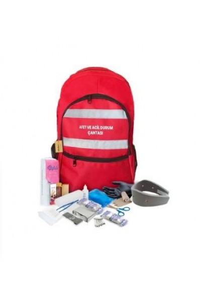  Afet ve Acil Durum Çantası + İlk Yardım Seti
